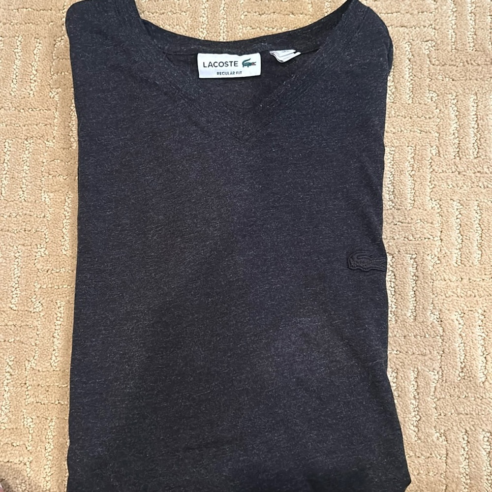 Lacoste men’s v-neck tee shirt